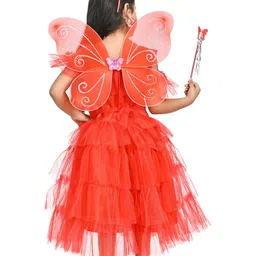 IKONIC FASHION Girls Red Dresses image 3