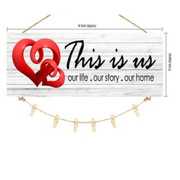 Go Hooked White Set of 1 Wood This is Us Home Sign Wall Decor image 5