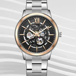 KENNETH SCOTT Men Dial & Stainless Steel Bracelet Style Straps Analogue Automatic Watch K24324-KBSN-picture-21