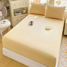 JC HOME Beige 140 TC Single Bedsheet Set - 1.20m x 2m image 2