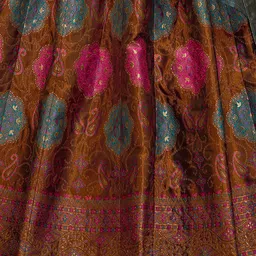 PURVAJA Woven Design Art Silk Lehenga & Unstitched Blouse With Dupatta image 5