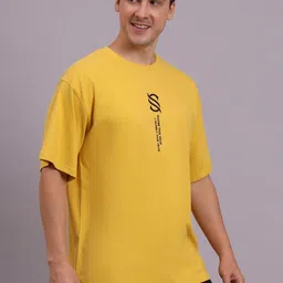 STICHRICH Men Typography Printed Bio Finish T-shirt image 3