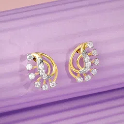 GIVA Women 18KT Gold Seraphina Lab Grown Diamond Studs-picture-28
