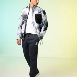 HRX By Hrithik Roshan Men Relaxed Fit Brand Logo Printed Lifestyle Track Pants image 3