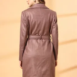 The Roadster Lifestyle Co Wool Single-Breasted Notched Lapel Collar Overcoat image 4