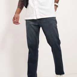 SHOWOFFFF Men Comfort Straight Fit Low-Rise Light Fade Acid Wash Stretchable Jeans-picture-18