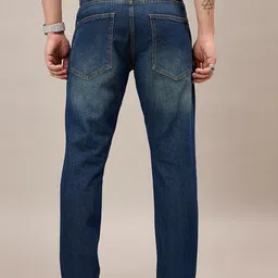 THE BEETEL HOUSE Men Narrow Tapered Fit Mid-Rise Highly Distressed Heavy Fade Jeans image 2