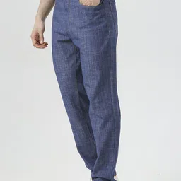 ONEMILE Men Checked Relaxed Trousers-picture-11
