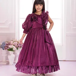 Tiny Kingdom Georgette Fit & Flare Maxi Dress-picture-36