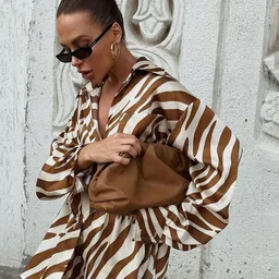 LULU & SKY Printed Oversized Shirt With Shorts Co-Ords image 4