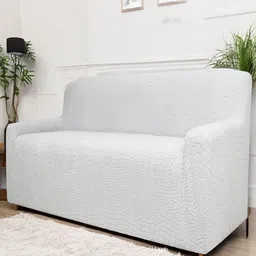 HOUSE OF QUIRK Triple Seater Universal Jacquard Crocodile Soft Touching Fabric Sofa Cover-image-50