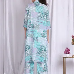 HERE&NOW Printed Shoulder Straps Top With Trousers Co-Ords image 4