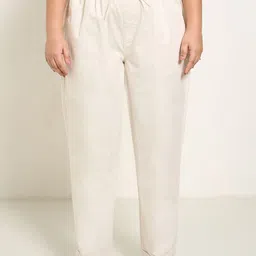 Honey Curvytude by Pantaloons Pure Cotton Mid-Rise Regular Trousers-picture-37
