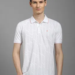 Louis Philippe Men Printed Polo Collar Pockets T-shirt-picture-28