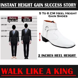 Bxxy Men Solid Round Toe Block Heel Formal Slip-on Zipper Ring Regular Boots image 2