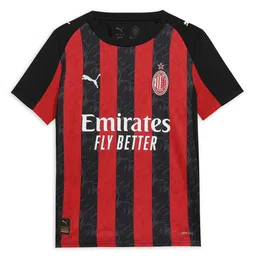 Puma AC Milan 25/26 Home Replica Kids Striped Jersey Tshirt-picture-39