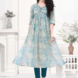 GREAT OUTFITS Women Printed Pure Cotton Anarkali Kurti-picture-27