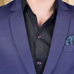 PRINTCULTR Notched Lapel Single-Breasted Blazer image 5