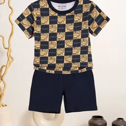 HELLCAT Boys Anime Printed Round Neck T-Shirt With Shorts-picture-53