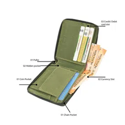 TAWS&TIMBER Men Leather Two Fold Wallet image 2