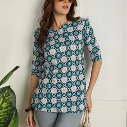 Moda Rapido Women Polyester Straight Kurtis-picture-40