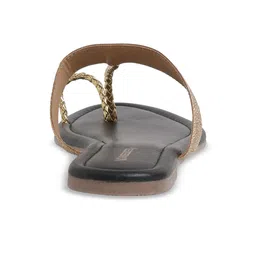 KNEETOES Women Colourblocked Open Toe Flats image 3