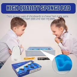 kruvad Magnetic Chess Game set 20 Stones With 2 Player Party Game 25.5 Game Backboard image 2