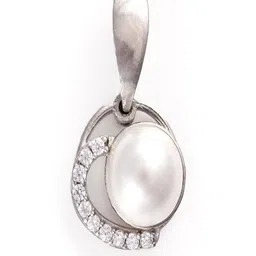 Vinayak Jewellers Unisex Cubic Zirconia Studded Oval Pendant-picture-58