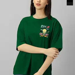 Kushi Flyer Women Typography 2 Polo Collar Applique T-shirt-image-44