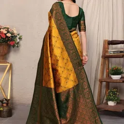 RidhiSidhi Creations Woven Design Zari Art Silk Banarasi Saree image 2