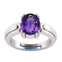 RSPR 8.25 Ratti Amethyst Stone Studded Finger Ring-picture-15