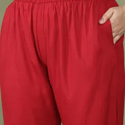 KALINI Women Floral Embroidered Kurta with Trousers & Dupatta image 2