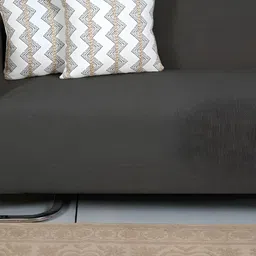 Ode & Cleo Green & White Set of 2 Embroidered Square Cushion Covers image 4