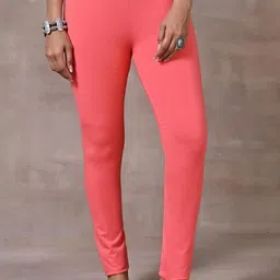Lakshita Women Peach Leggings-image-78