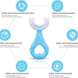 risello U Shaped Silicone Toothbrush Head Extra Soft Toothbrush image 4