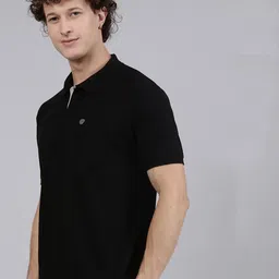 Lux Cozi Men Solid Polo Collar Cotton T-shirt-picture-41