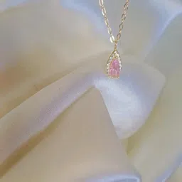 GHABA Gold-Plated Cubic Zirconia-Studded Jewellery Set image 3