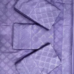 VILLE FASHION Woven Design Zari Border Kanjeevaram Saree image 5