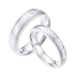 Ringzinnie Set Of 2 K Q Writing Couple Adjustable Finger Ring-picture-26