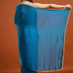 LOROFY Embroidered Border Beads and Stones Saree image 4