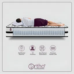 Amore White Quilted Orthopedic Double SizeMattress image 4