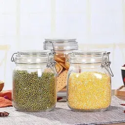 mmtsworld Glass Cookie Jar - 1000 ml image 2