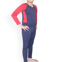 Aqua Holic  Contrast-Sleeve Full-Length Legsuit image 3