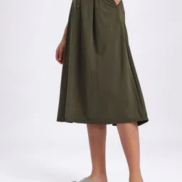 Mast & Harbour High-Rise A-Line Knee Length Skirt-picture-40