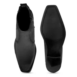 Bxxy Men Square Toe Block Heel Suede Chelsea Boots image 3