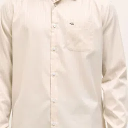 THE BEAR HOUSE Men Tailored Fit Solid Spread Collar Formal Shirt image 5