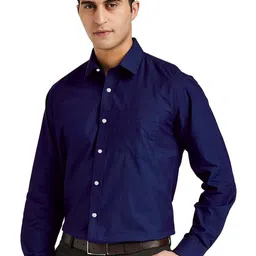 CB-COLEBROOK Spread Collar Cotton Formal Regular Fit Shirt-image-63