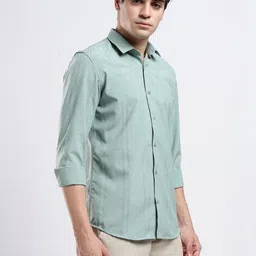 NEVER NEUD Men Classic Slim Fit Casual Shirt image 4