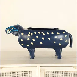 FREEDOM TREE Blue & Yellow Panther Shape Planter-picture-13