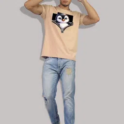 Greylongg Graphic Printed Round Neck T-shirt image 3